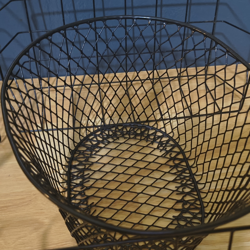 8x Black Wire Storage Basket Set - Home Accents - Picture 3 of 7